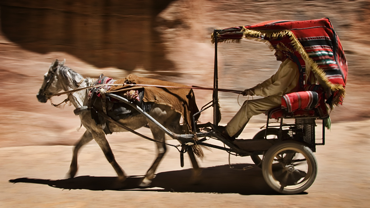 Racing through Petra