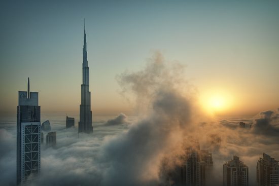 Foggy sunrise in Dubai #1