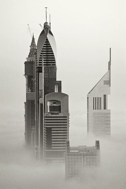 Foggy sunrise in Dubai #3