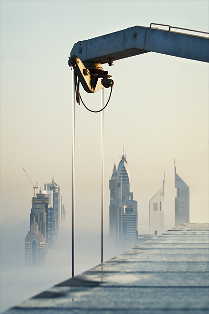 Foggy sunrise in Dubai #4