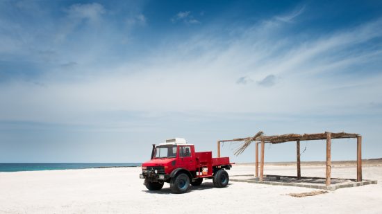 The red Unimog