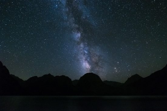 The Milky Way over Iskanderkul