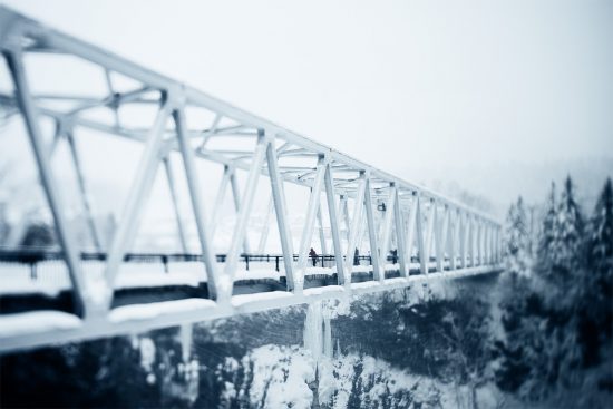 Shirahige Falls bridge