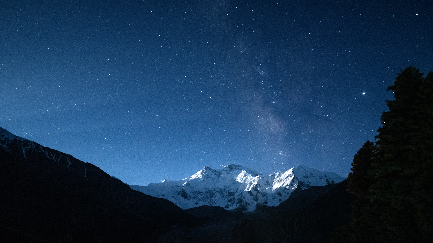 Nanga Parbat under the Milky Way