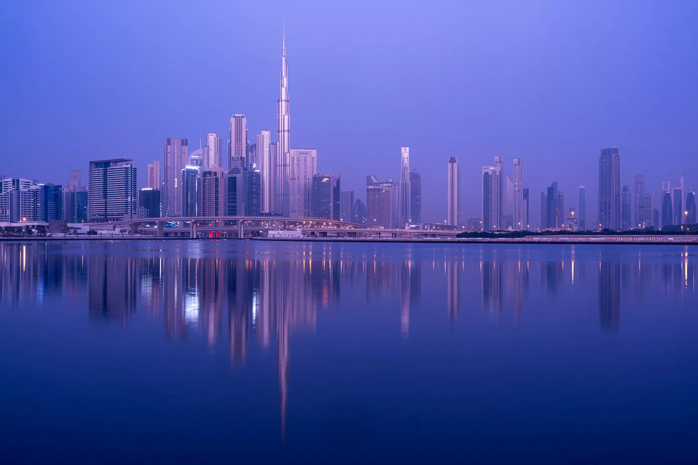 The Dubai Skyline Dubai Middle East United Arab Emirates 