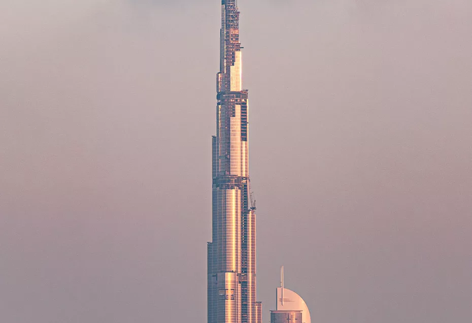 Burj Khalifa under construction
